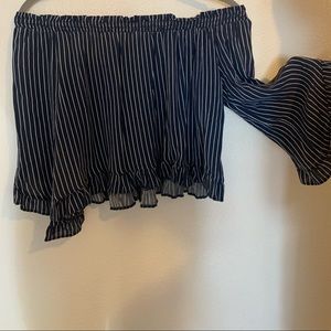 American Eagle off the shoulder shirt.